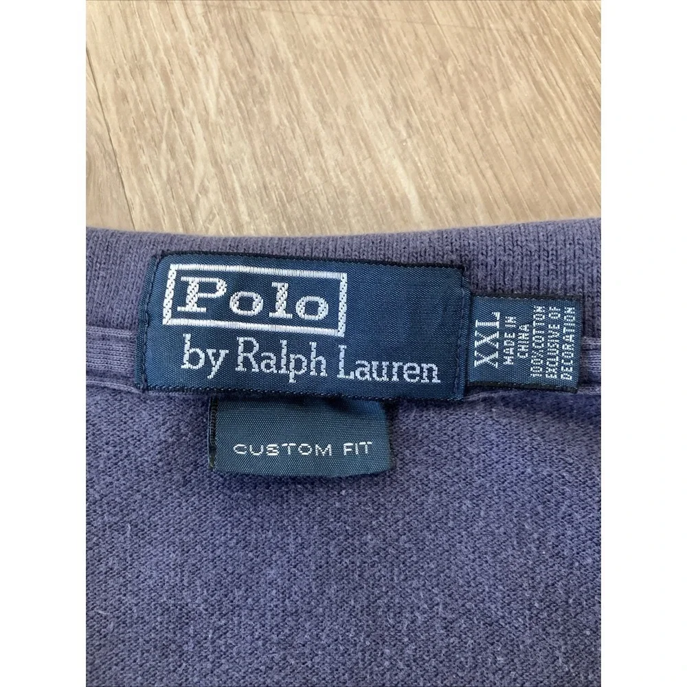 Polo Ralph‎ Lauren Collared Shirt Blue XXL Custom Fit